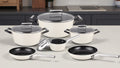 Batterie de cuisine induction 10 pièces beige