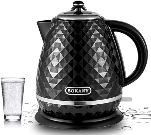Bouilloire électrique 1,7 litre en acier inoxydable 2200 W