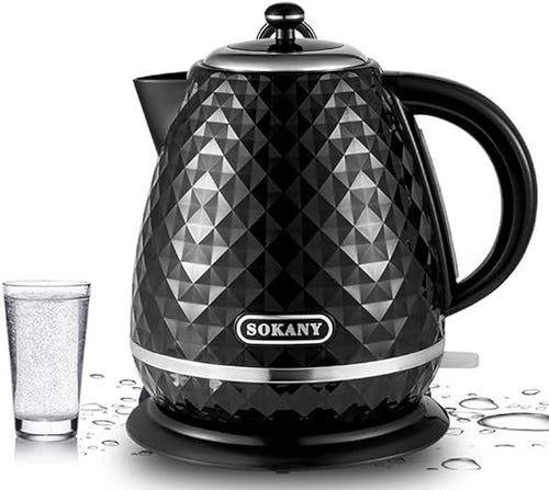 Bouilloire électrique 1,7 litre en acier inoxydable 2200 W