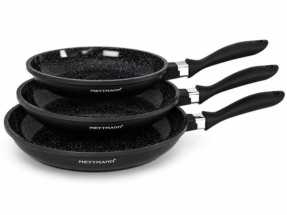 Lot de 3 poêles antiadhésives céramique 20 24 28 cm