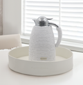 Pichet isotherme 1 litre blanc avec plateau
